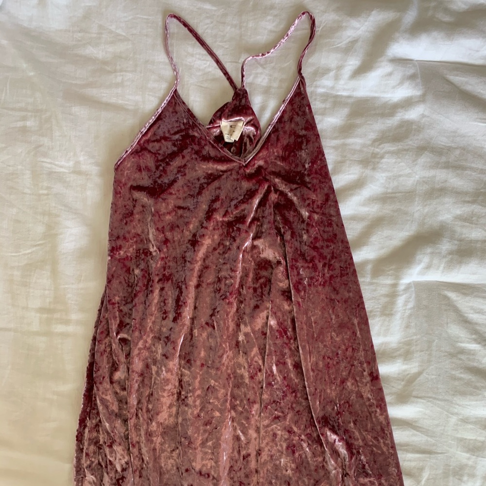 Pink Velvet Dress